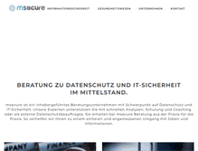 Tablet Screenshot of msecure.de